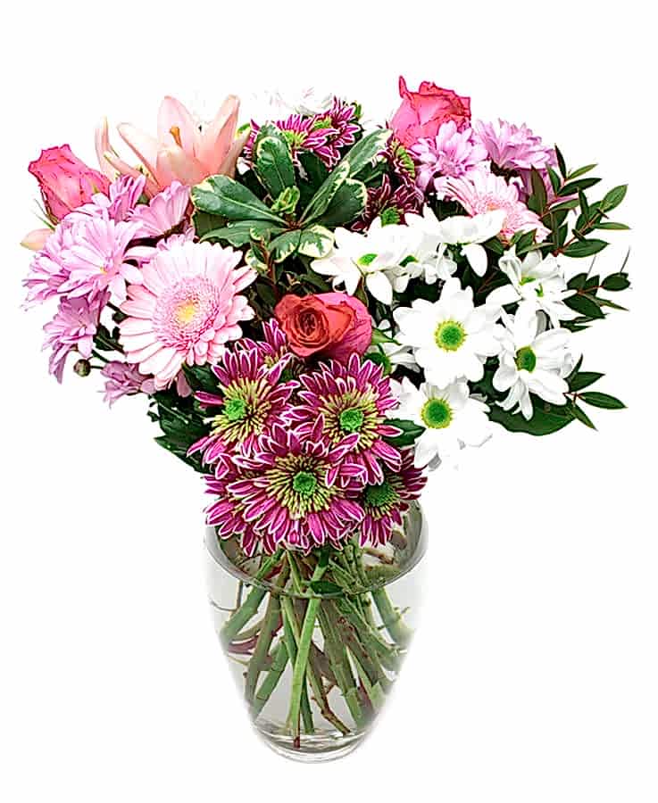 Pink and White Flower Bouquet