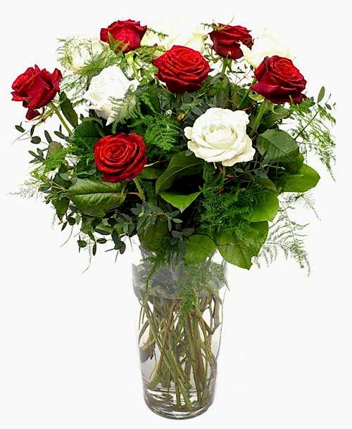 Weekly Flower Delivery – red and white